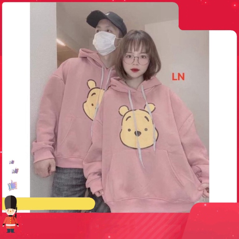 km Áo hoodie mặt gấu vàng LN11 sỉ ib