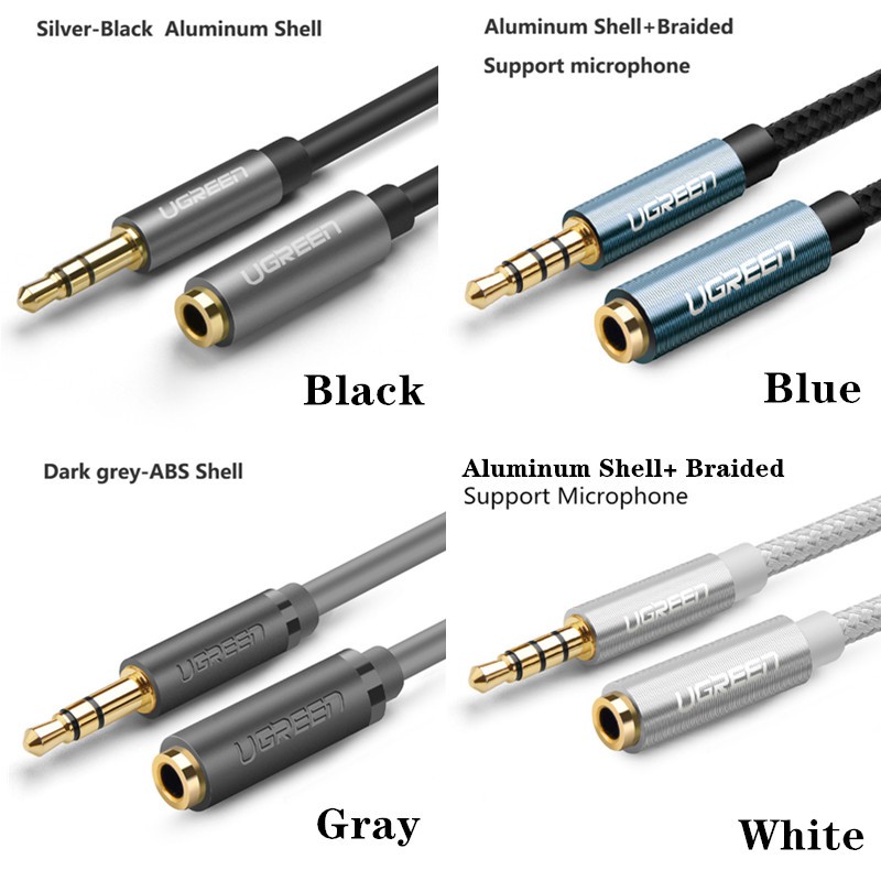 Dây cáp âm thanh nối dài giắc 3.5mm cho loa nghe nhạc/điện thoại/máy tính