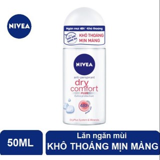 Lăn Ngăn Mùi NIVEA Nữ Dry Comfort Khô Thoáng 50ml