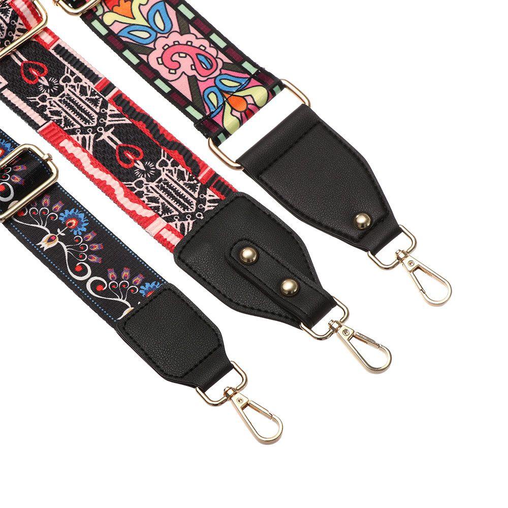 Dây Đeo Túi Xách Nylon Họa Tiết Thổ Cẩm Màu Cầu Vồng Thời Trang