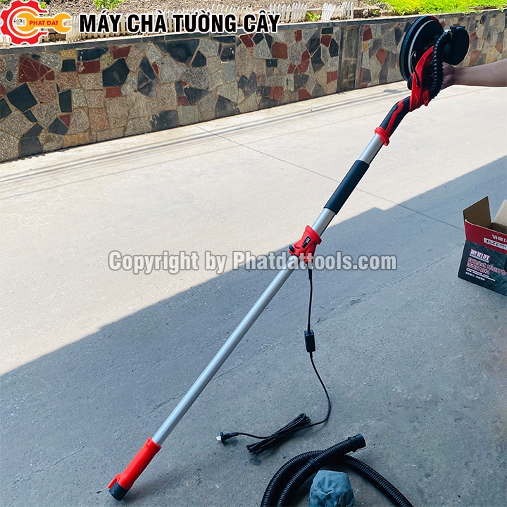 Máy Chà Tường Cây Làm Sơn Bả 225F-Máy Xả Nhám Tường Dạng Cây Dài