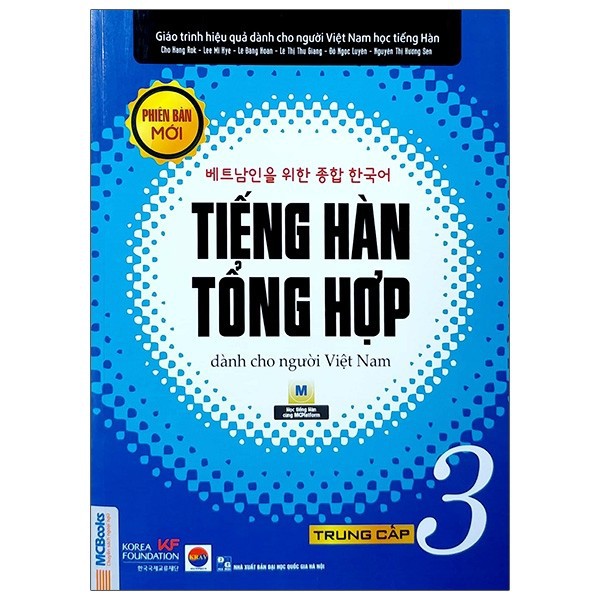 Sách - Tiếng Hàn Tổng Hợp Dành Cho Người Việt Nam - Trung Cấp 3 - Bản In Đen (Phiên Bản Mới) có kèm quà tặng