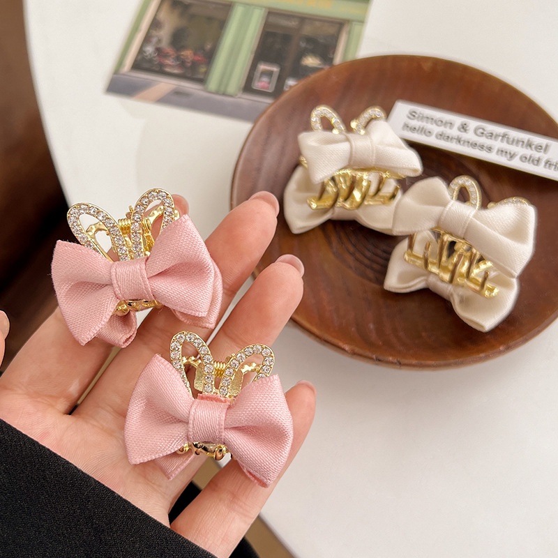 Kẹp Tóc Nơ Đính Đá Thời Trang Cho Bé Gái