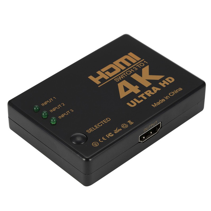 1 Bộ Chia Tín Hiệu Hdmi 3x1 3 Cổng 4kx2k 1080p Cho Hdtv Xbox Ps3 Ps4