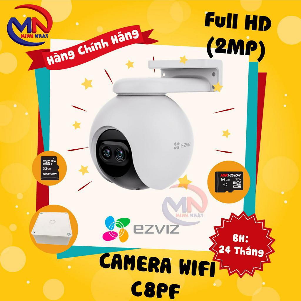 Camera WI-FI EZVIZ C8PF 2MP, Ngoài Trời 360 Độ, Đàm Thoại 2 Chiều,Nhận Diện Người AI