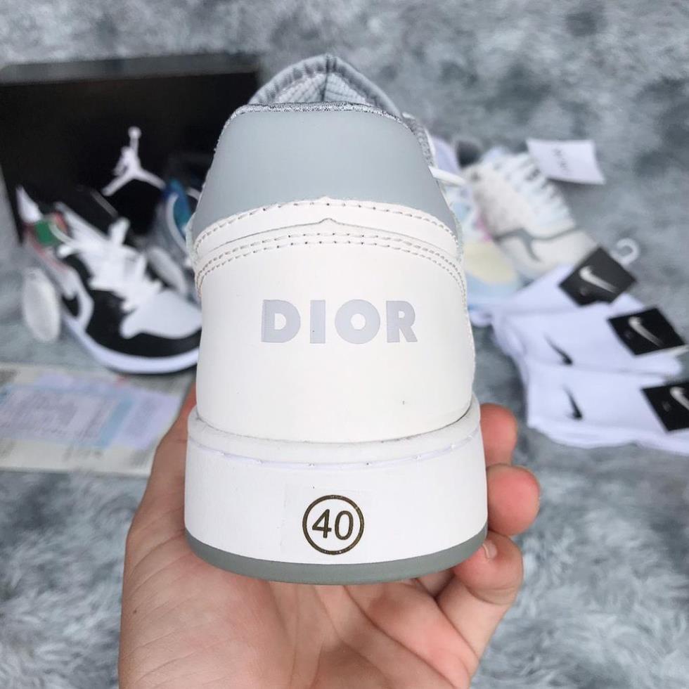 (bachhoa) Giày thể sneaker nam nư, Giày dior  màu trắng hoạ tiết  hàng cao cấp siêu hott