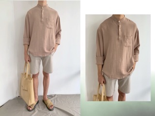 SƠ MI CỔ TRỤ NAM LINEN