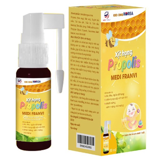 Xịt họng keo ong PROPOLIS MEDI FRANVI
