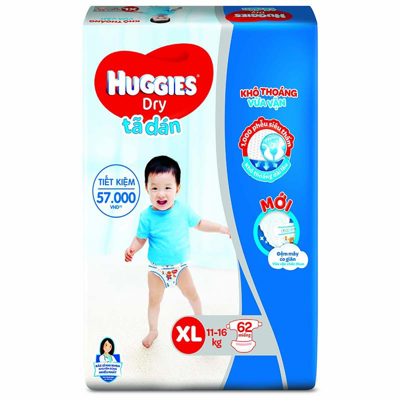 Tả dán huggies xl62