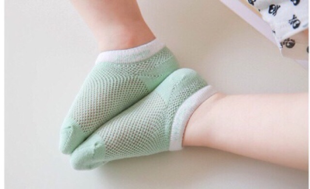 Tất lưới thông hơi cho bé trai bé gái sơ sinh