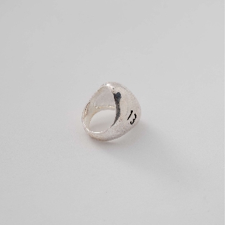 Nhẫn bạc oval 13 - 14