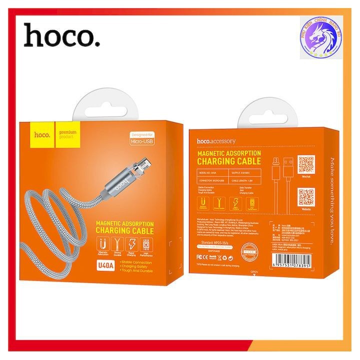 CÁP SẠC TỪ CHÍNH HÃNG HOCO U40A MICRO