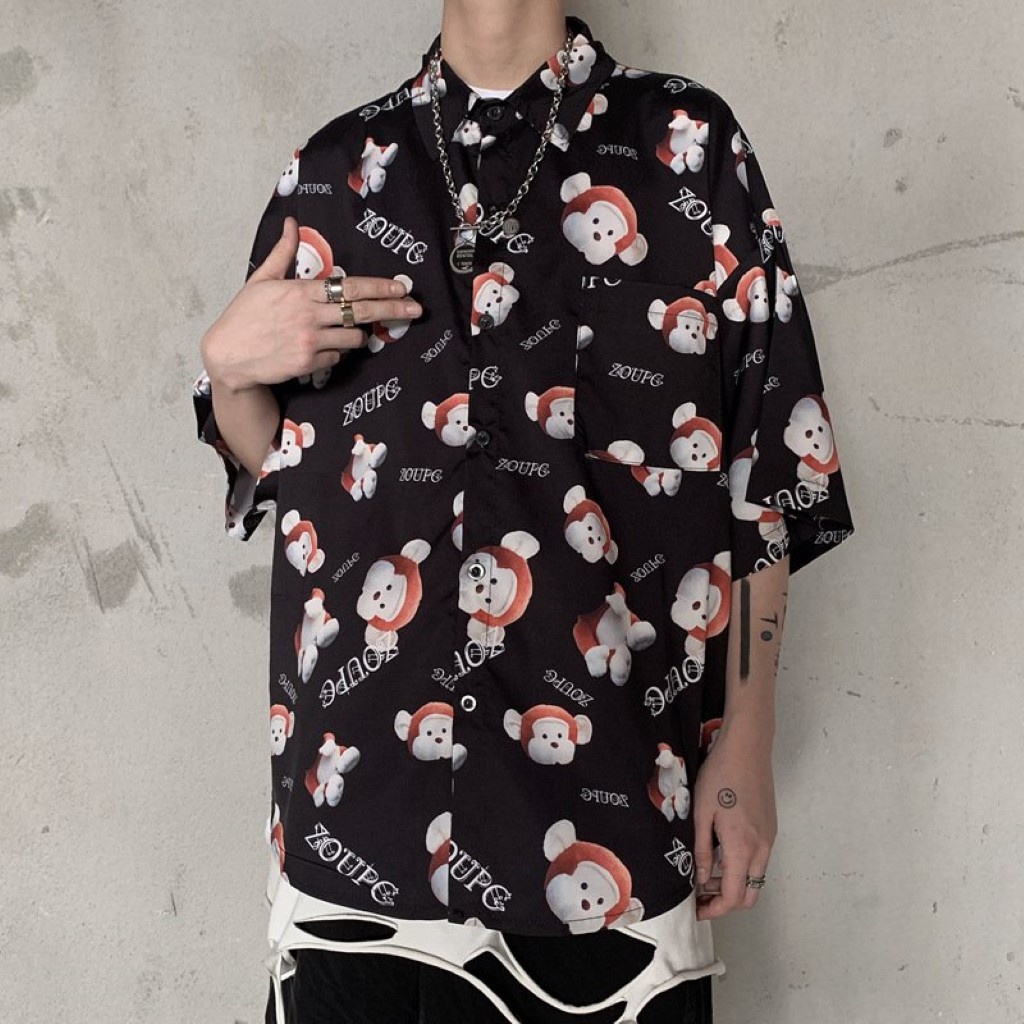 Áo sơ mi nam tay ngắn unisex nam nữ , sơ mi nam nữ vải voan lụa mịn mát free size 40kg - 70kg