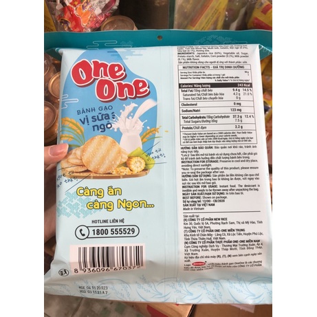 Bánh gạo One One  vị sữa ngô gói 150g | BigBuy360 - bigbuy360.vn