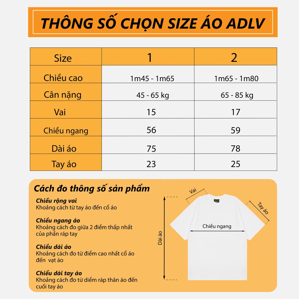 Áo thun ADLV basic Hogoto shop , Áo thun unisex nam nữ form rộng oversize chất liệu 100% Cotton