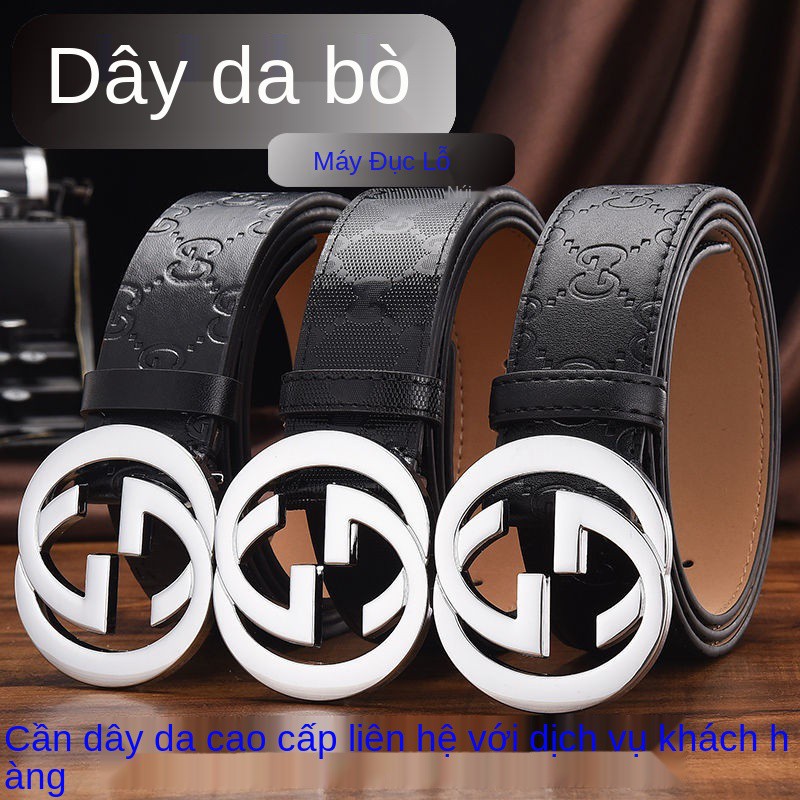 quà tặng sinh nhật thắt lưng nam da học trung niên phiên bản Hàn Quốc của quần tất G-buckle phù h