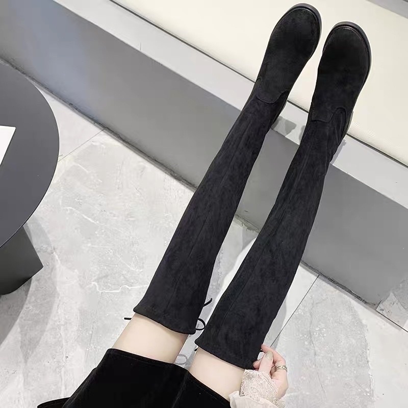 (ORDER) Bốt đùi cao qua gối da lộn BIG SIZE 35-44 | BigBuy360 - bigbuy360.vn