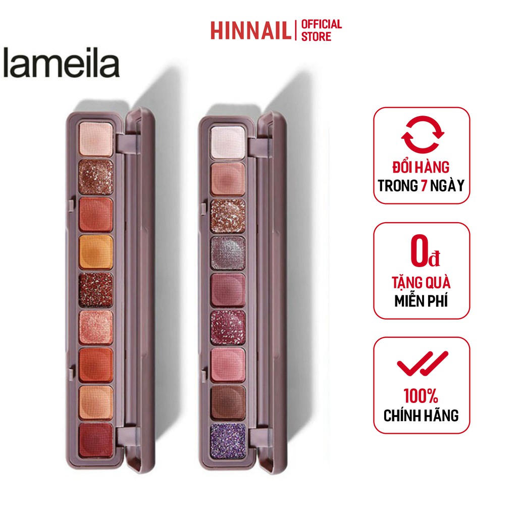 Phấn Mắt Nhũ 9 Ô Màu Lameila Novo Dikalu Hàng Nội Địa Trung