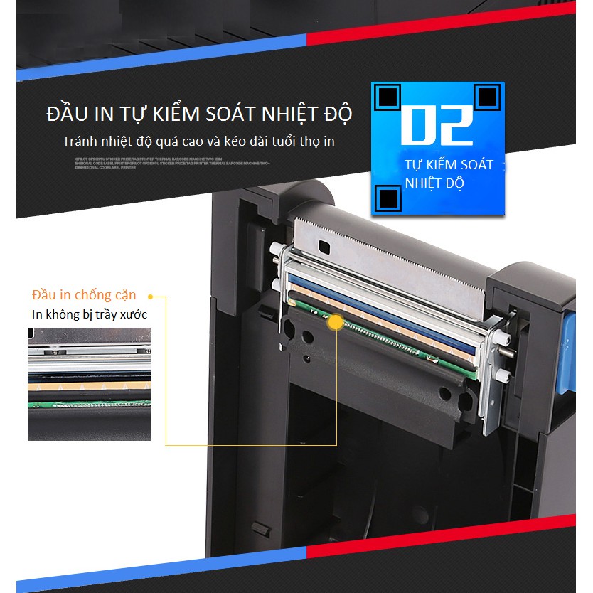 [Mã 267ELSALE hoàn 7% đơn 300K] Máy In Mã Vạch XPrinter XP-330B Cao Cấp