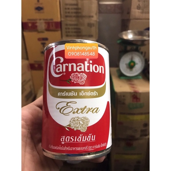 SỮA CARNATION - SỮA TAM HOA - SỮA HOA HỒNG Thái Lan Loại 385gr/ lon - Nguyên liệu pha chế làm trà