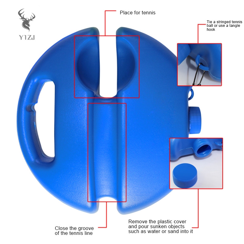 COD&amp; Tennis Trainer Tennis Ball Singles Training Practice Balls Back Base Trainer Tools &amp;VN