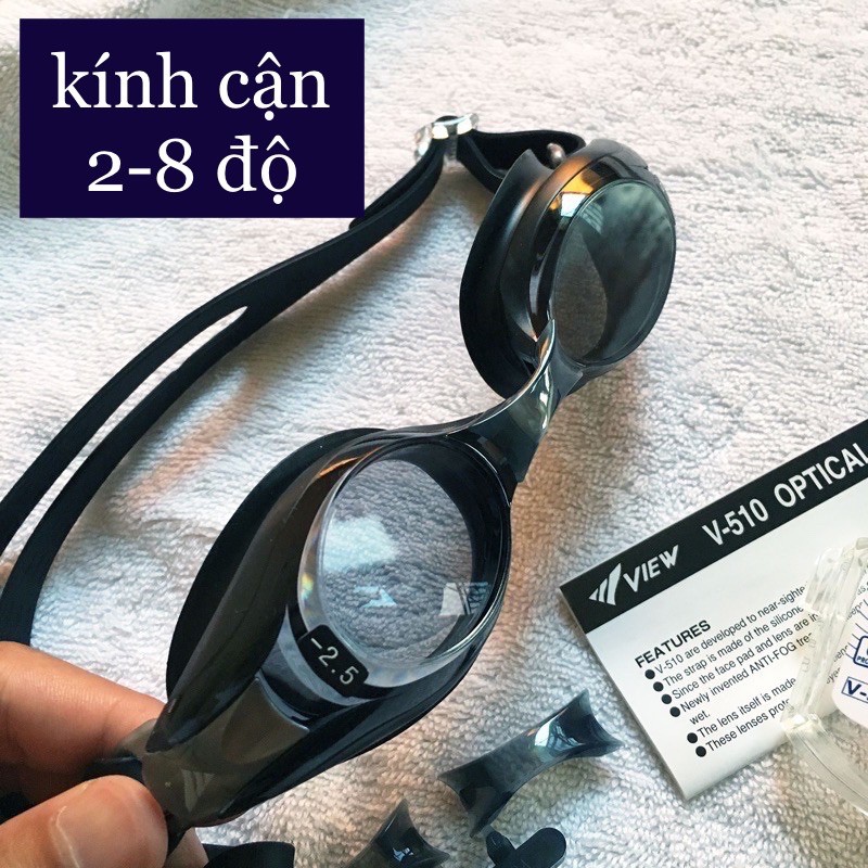 Kính Bơi Cận, kính Lặn Cận View V510 Chính Hãng Từ 2 Đến 8 Độ - LYLYSPORTS