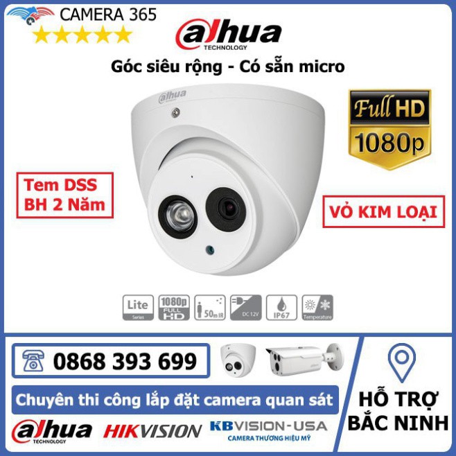 NJI Camera Dahua 1200EMP A S4 có sẵn micro - DSS BH 12 Tháng 4 GU14