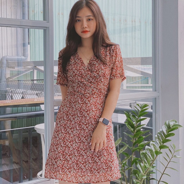 Đầm hoa 2 lớp xinh xinh Gudel