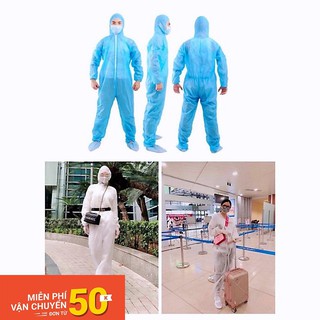 Bộ quần áo chống dịch 6 món đã kiểm định (Khẩu trang Găng tay Quần Áo Mũ Giày)