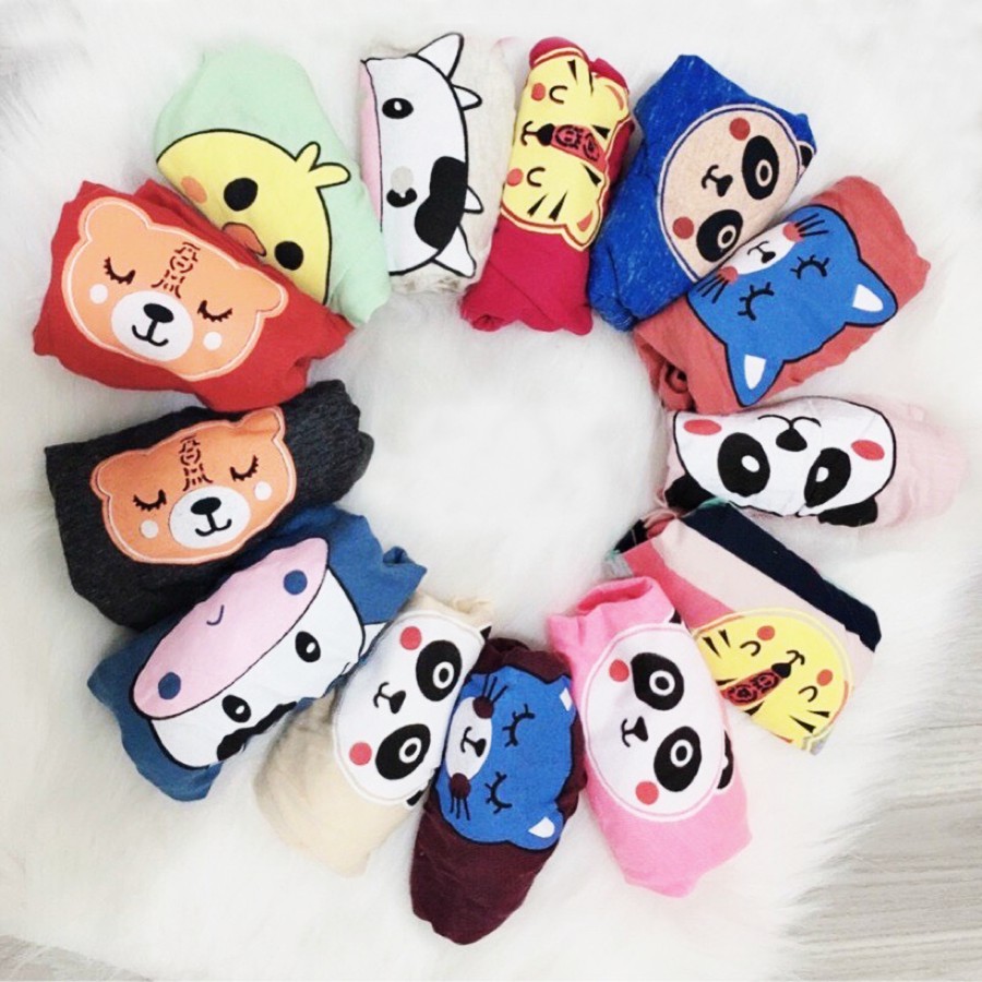 Quần Chip Đùi Cotton Borip In Hình Dễ Thương Cho Bé Trai Và Bé Gái AKID Size 6-16kg