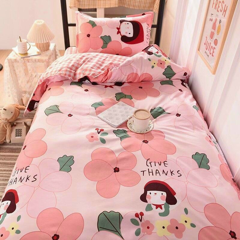 Bộ chăn ga gối poly cottong 4 món nhập