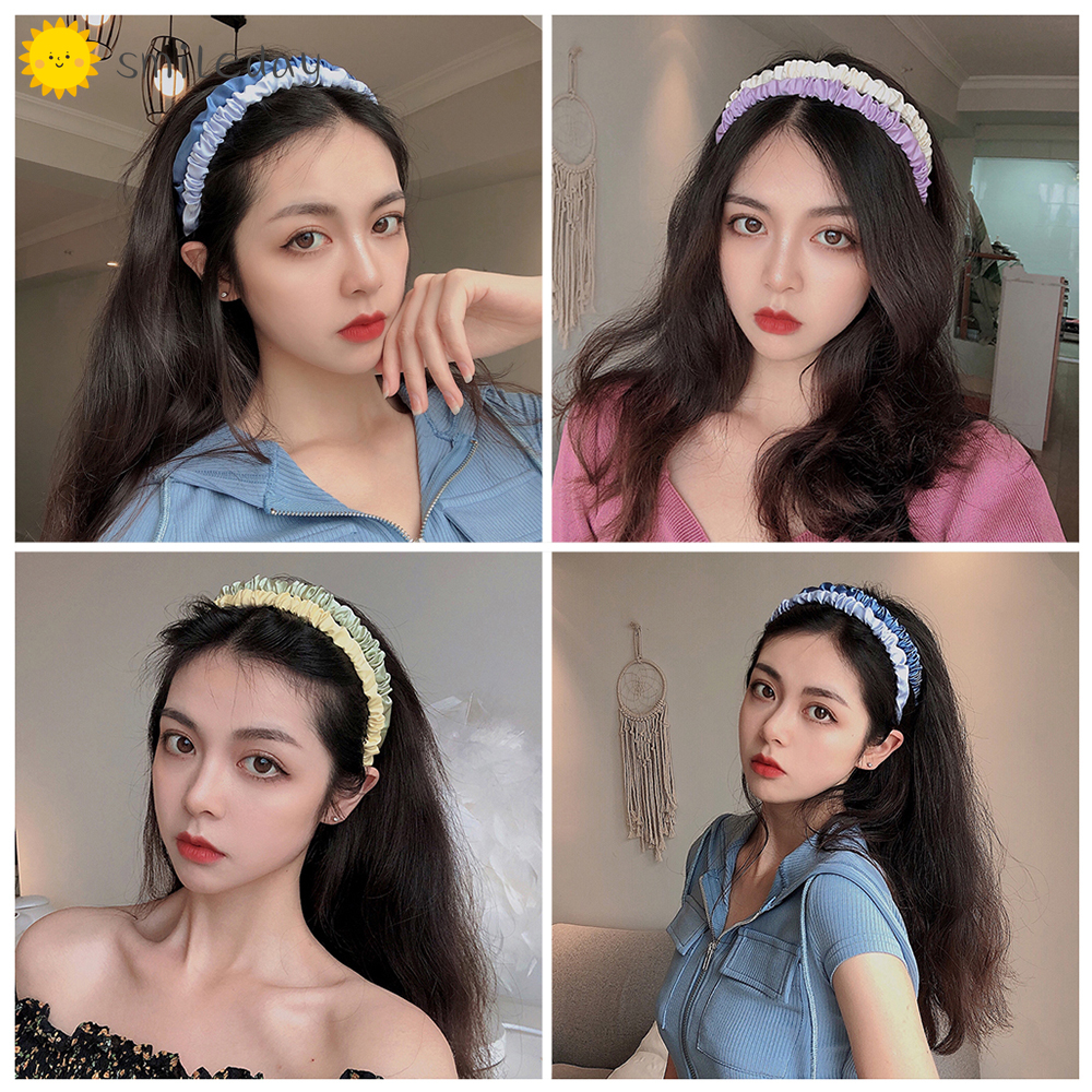 Băng Đô Vải Chiffon Màu Kẹo Ngọt Phong Cách Hàn Quốc