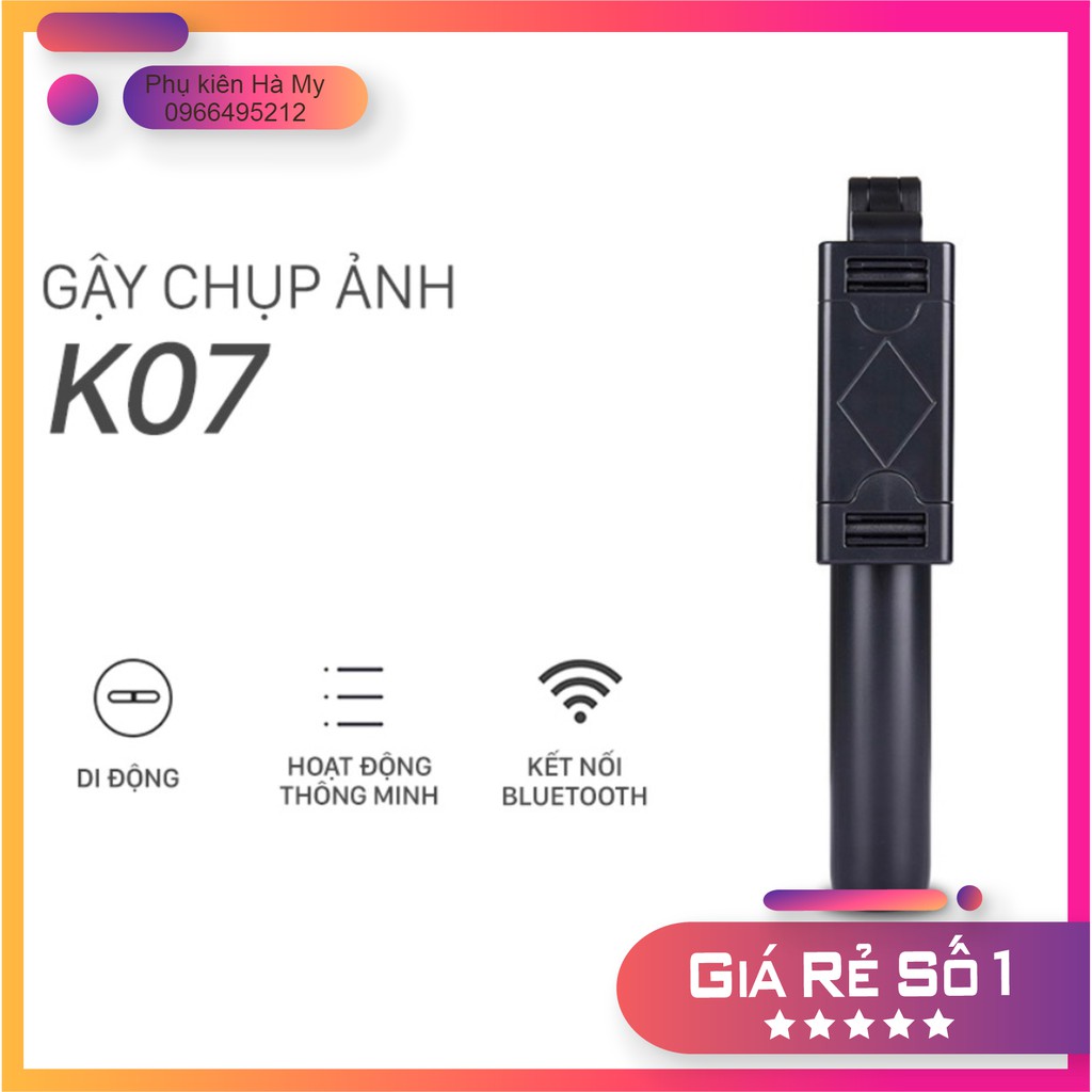 Gậy chụp hình kiêm Tripod 3 chân + Nút bluetooth K07 chính hãng | BigBuy360 - bigbuy360.vn