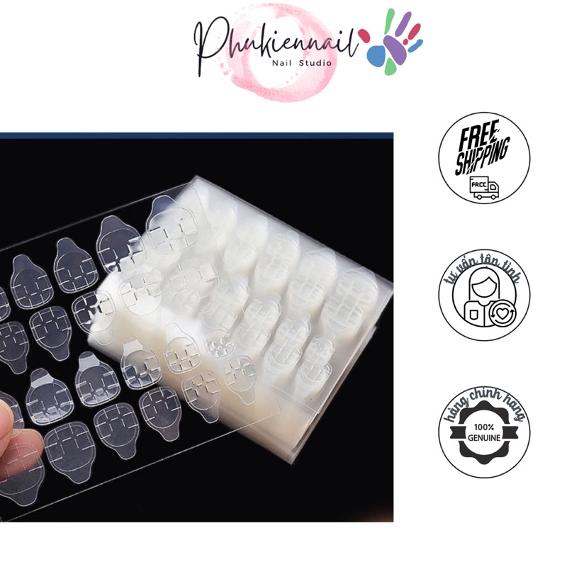 Miếng dán 24 ô dán nail siêu chặt tiện dụng