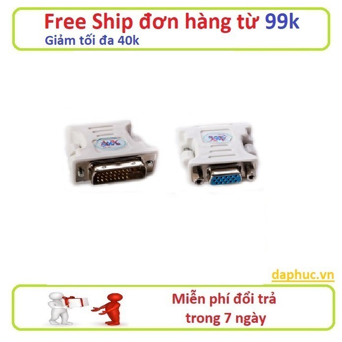Đầu chuyển DVI sang VGA(24+5) 040117