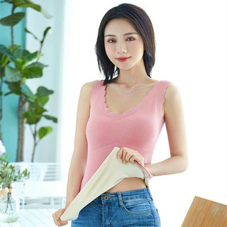 Áo hai dây lót lông cho nữ siêu mềm mịn - Áo 2 dây