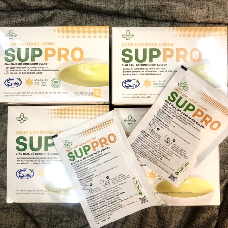 SOUP CAO NĂNG LƯỢNG SUPPRO - HỖ TRỢ BỔ SUNG DINH DƯỠNG NHÓM SULFO+, GIÀU ĐẠM CHO NGƯỜI SUY NHƯỢC CƠ THỂ, SAU PHẪU THUẬT