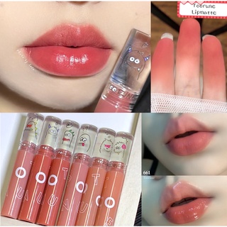 Toorune Hàng đã sẵn sàng Son bóng mềm mịn như nhung dưỡng ẩm lâu dài không thấm nước nhẹ màu hồng tự nhiên màu hồng đỏ nhẹ son môi màu hồng nhạt