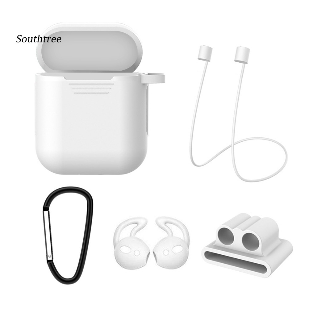 Set 5 dụng cụ bảo vệ tai nghe từ silicon chống thất lạc dành cho Airpod 1/2