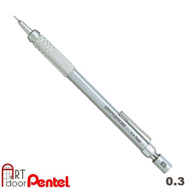 [ARTDOOR] Bút chì bấm PENTEL Graphgear 500 thân thép (đủ size)