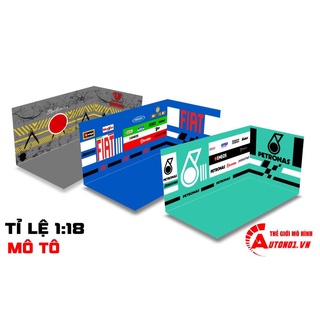 DIORAMA GARAGE CHO MÔ TÔ 1:18 DR007