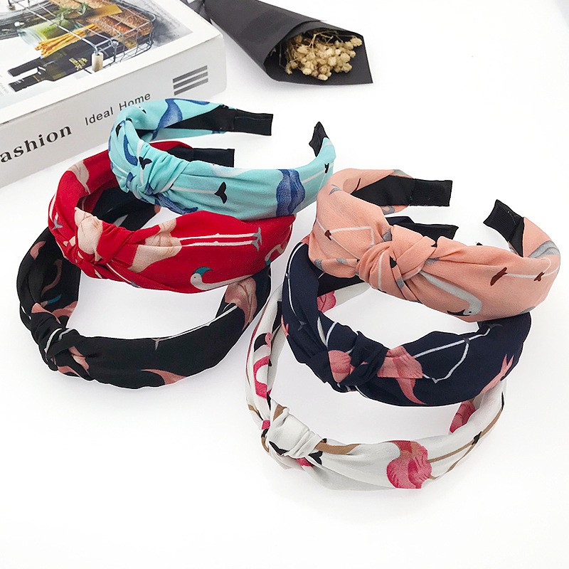 Băng Đô Vải Bản Rộng Thắt Nút Thời Trang Hàn Quốc