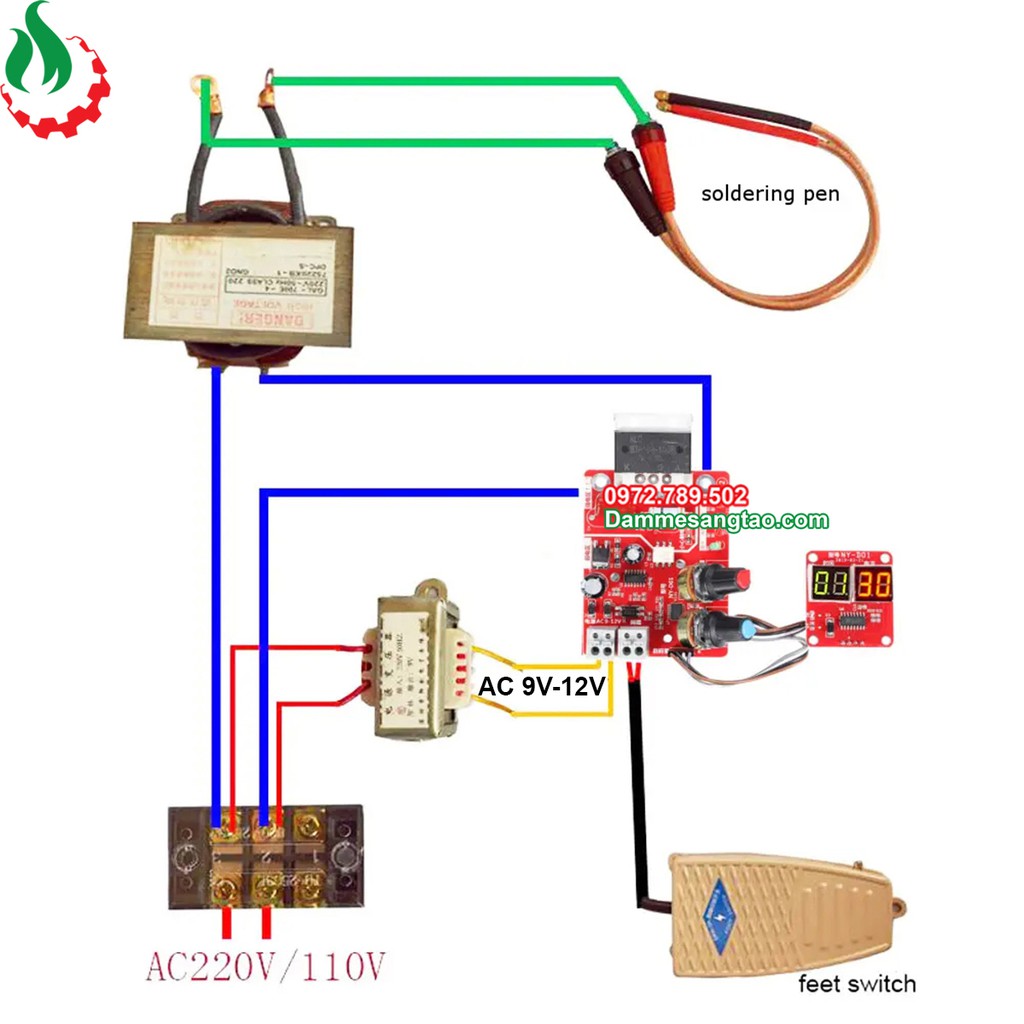 DMST Mạch timer máy hàn cell pin NY-D01