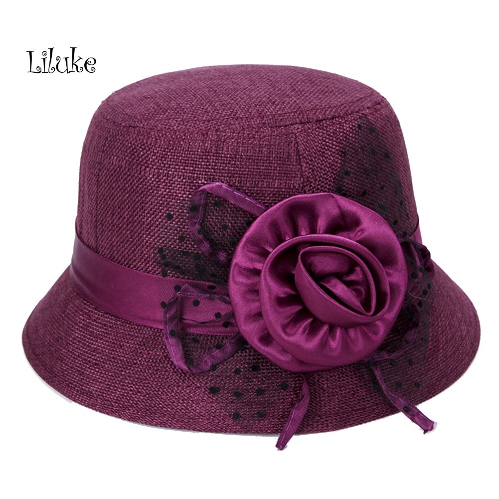 Nón Bucket Che Nắng Phối Lưới Họa Tiết Chấm Bi Cho Nữ