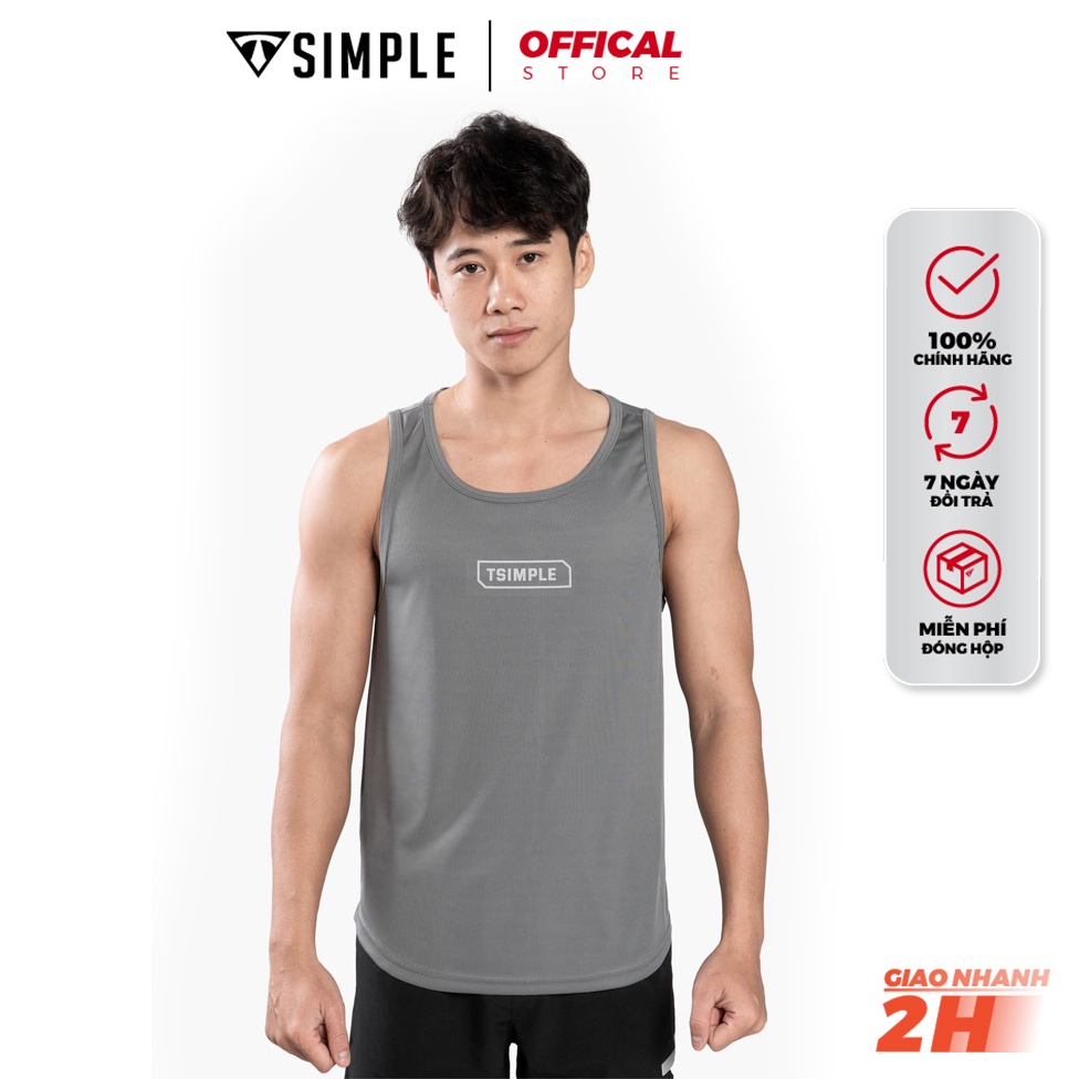 Áo Ba Lỗ Nam TSIMPLE sát nách tập gym vải thun lạnh thể thao thoáng mát co giãn thấm hút mồ hôi ALHP2