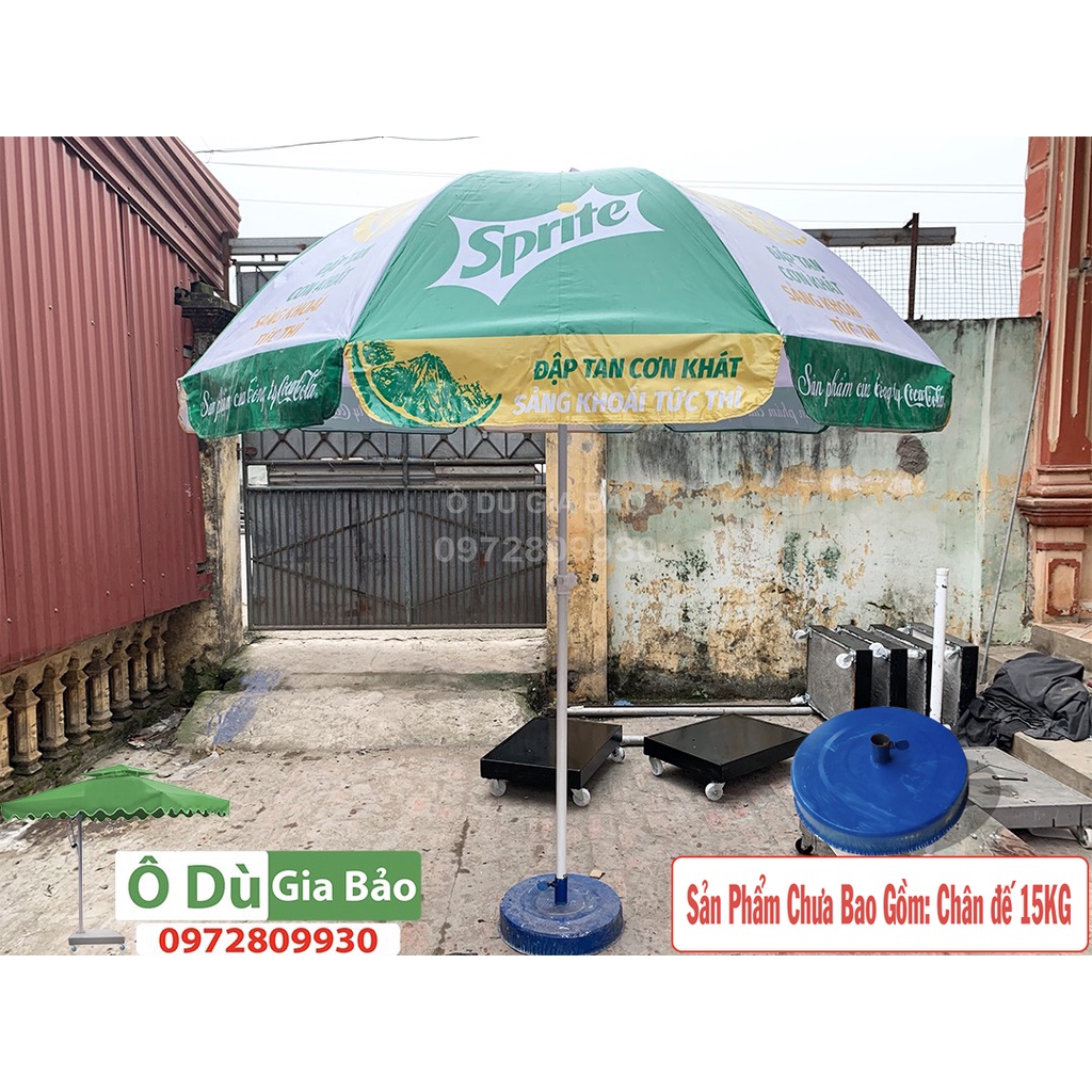 Ô Dù Chính Tâm Quảng Cáo Che Mưa Che Nắng 2M4