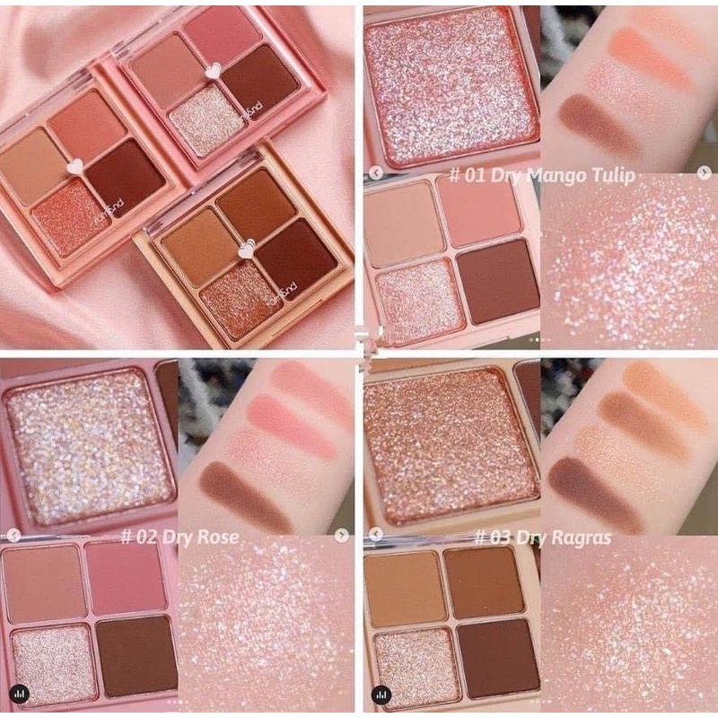 [FREE SHIP] Bảng Phấn Mắt 4 ô Romand Better Than Eyes