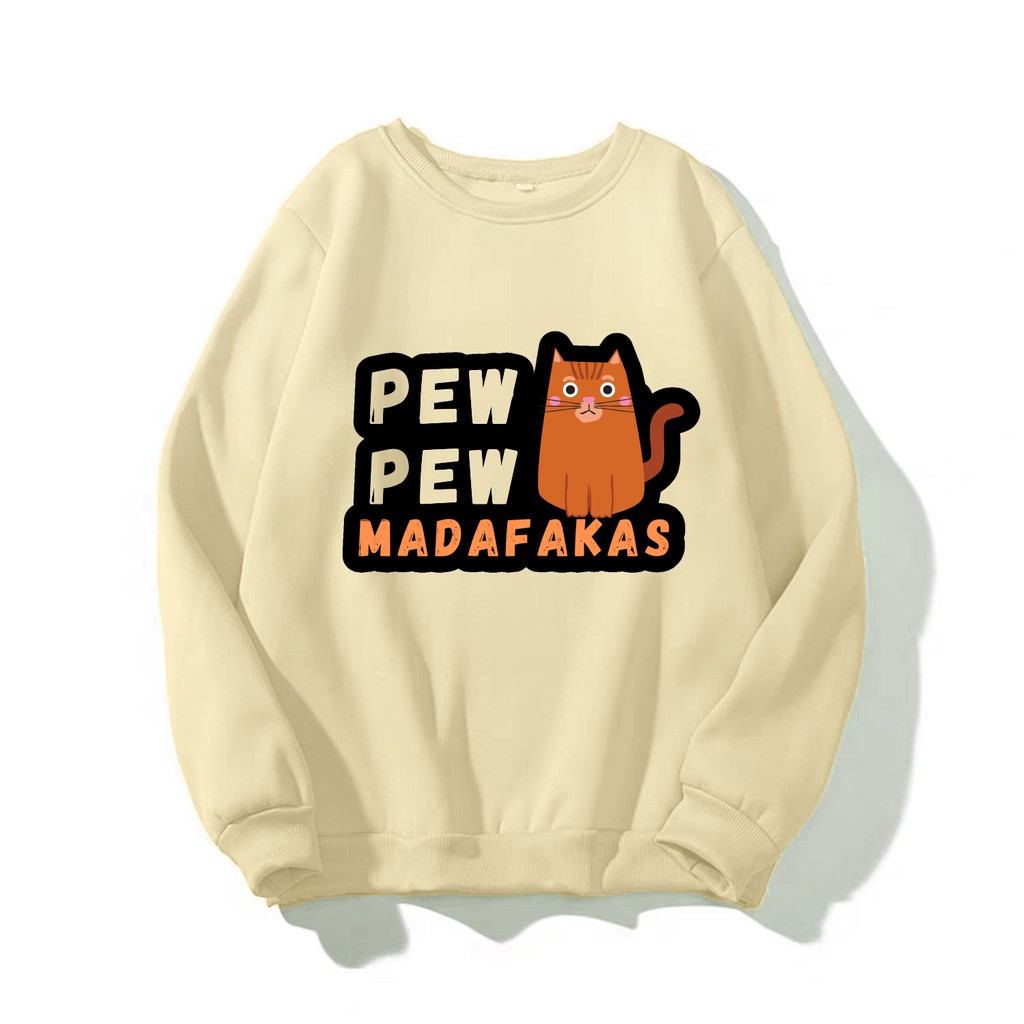 ÁO SWEATER UNISEX IN PEW PEW 2 (NHIỀU MÀU)