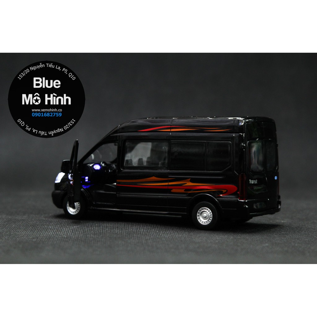 Blue mô hình | Xe mô hình Ford Transit xe khách 1:32