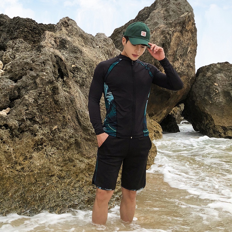 Bộ đồ bơi tay dài chống nắng thoải mái thời trang cho trẻ em/cặp đôi